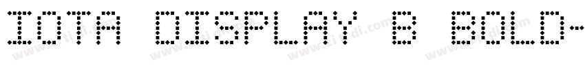 Iota Display B Bold字体转换 Iota Display B Bold字体转换
